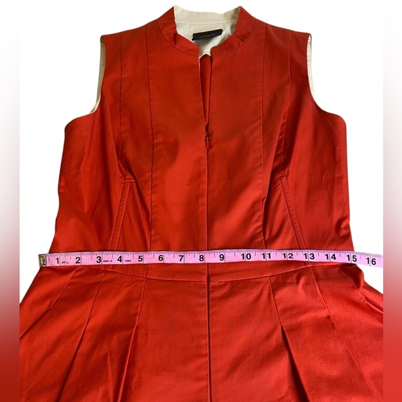 Akris Red Sleeveless Fit & Flare Dress Women’s Size 8 - Picture 10 of 14